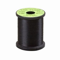 TIEMCO Uni 8/0 Waxed Midge Thread Black #11