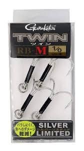 GAMAKATSU Twin RB-M Silver Limited #1/0 (4pcs)