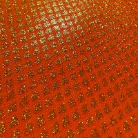 MATSUOKA SPECIAL Silicone Sheet 0.65mm #Dark Orange Gold Lame