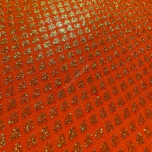 MATSUOKA SPECIAL Silicone Sheet 0.65mm #Dark Orange Gold Lame