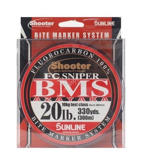 SUNLINE Shooter FC Sniper BMS AZAYAKA [Clear & Pink & Yellow-Green & Orange & Gray] 300m (20lb)