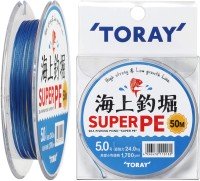 TORAY Sea Fishing Pond "Super PE" [5color] 50m #5 (24kg)