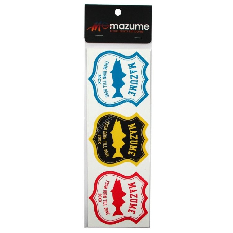 MAZUME MZAS-240 Sticker See Bass 3 Color Set