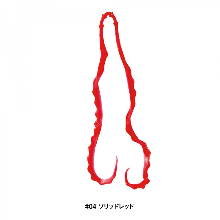 GAMAKATSU Luxxe 19-315 Ohgen 3D Soft Necktie #04 Solid Red