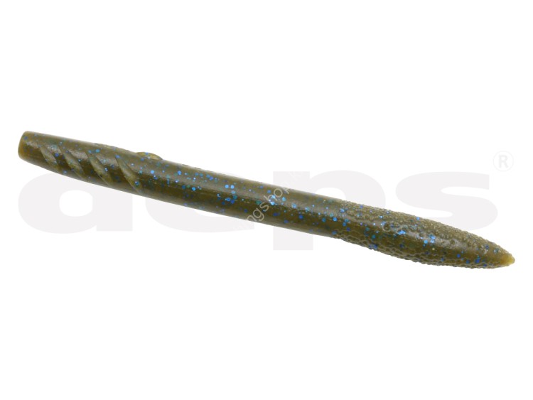 DEPS Slender Scat 4'' #71 Green Pumpkin/Blue Flake
