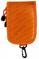 RODIO CRAFT Carbon Wallet Vertical #09 Orange / Red Logo