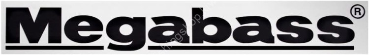 MEGABASS Cutting Sticker Megabass 30cm #Black