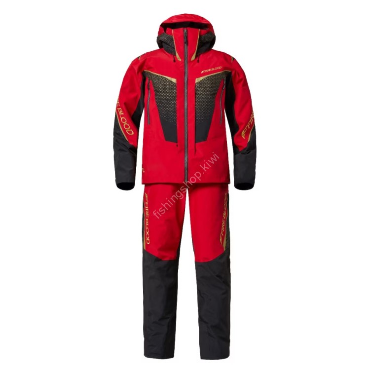SHIMANO RA-140X Limited Pro Gore-Tex Pro Rain Suit (Blood Red) 2XL