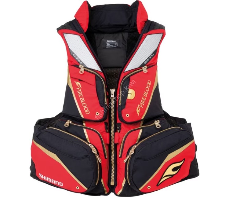 SHIMANO VF-111U Limited Pro Floating Vest With Pillow (Blood Red) M