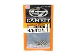 G-seven tungsten ssinker straight 3 64oz (1.3g