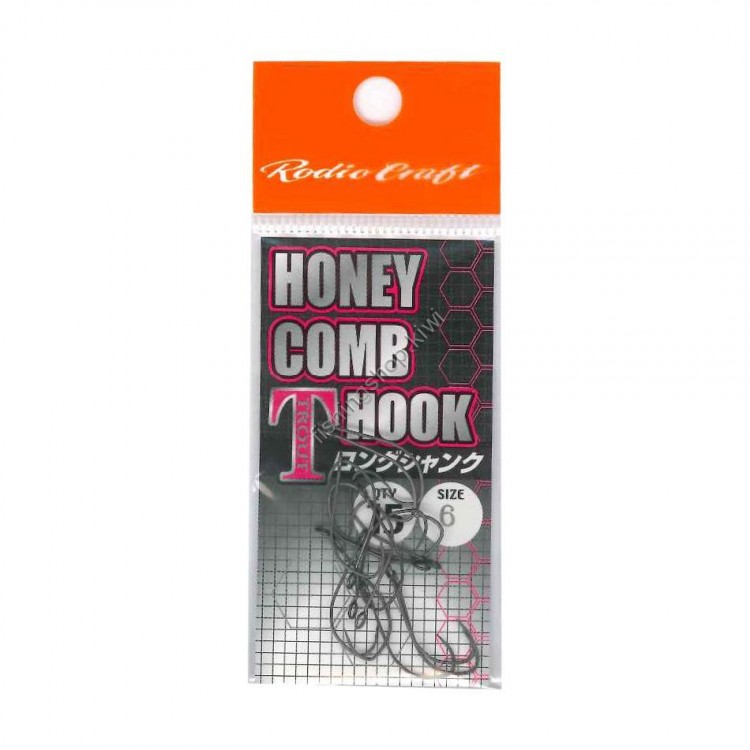 Rodio Craft HONEY COMB T HOOK Long Shank No.6(Fluorine)