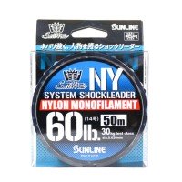 SUNLINE Saltymate System Shock leader NY [Natural clear] 50m #14 (60lb)