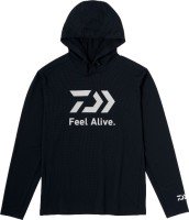 DAIWA DE-3424 Sunblock Dry Hoodie Shirt (Black) 3 XL