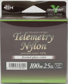 DAYSPROUT Telemetry Nylon [Clear] 100m #0.6 (2.5lb)