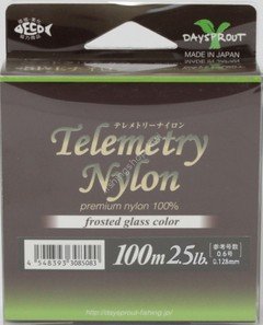 DAYSPROUT Telemetry Nylon [Clear] 100m #0.6 (2.5lb)