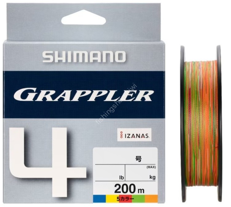 SHIMANO LD-A62W Grappler 4 PE [10m x 5colors] 200m #0.8 (14.9lb)