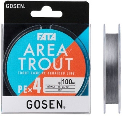 GOSEN Fata Area Trout PEx4 [Gray] 100m #0.2 (5lb) Fishing lines buy at