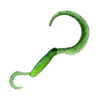 VALLEYHILL Worm Ball (Dama) Trailer Type-1 #04 Green/Chart (5pcs)