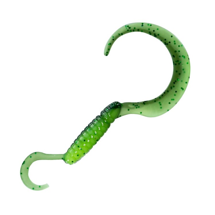 VALLEYHILL Worm Ball (Dama) Trailer Type-1 #04 Green/Chart (5pcs)