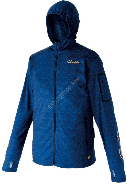 GAMAKATSU GM3729 No Fly Zoner Summer Light Zip Hoodie (Navy) M