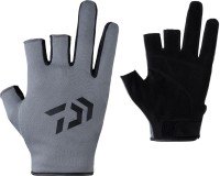 DAIWA DG-6423 Quick Dry Gloves (3fingers cut) Black 2XL