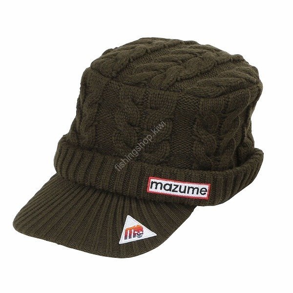 MAZUME MZCP-F521 Knit Work Cap Green