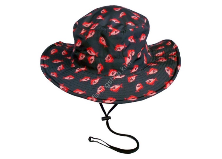 KOHINATA Cap Gyogyo Hat 10340 #Red Sea Bream (Black)