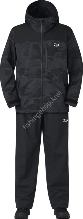 DAIWA DR-3625 Rainmax Rain Suit [Black Camo] L