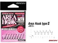 DECOY Area Hook Type II AH-2 [Mat Black] #6 (8pcs)