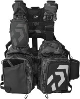 DAIWA DF-6026 Vent Cool Air Game Vest [Black Camo] F