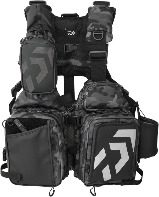 DAIWA DF-6026 Vent Cool Air Game Vest [Black Camo] F