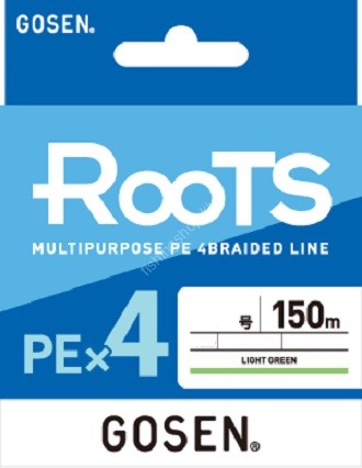 GOSEN Roots PE x4 [Light Green] 150m #1.2 (21lb)