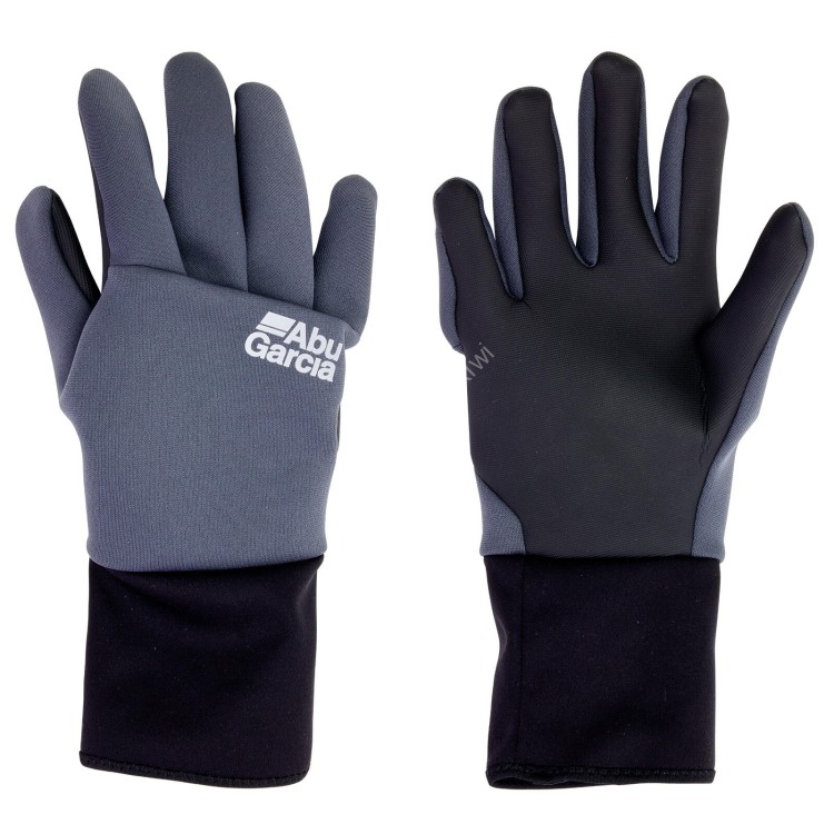 ABU GARCIA Long Cuffs Full Finger NP Gloves (Gray) L