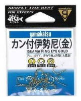 GAMAKATSU Iseama Ring Eye [Gold] #6 (13pcs)