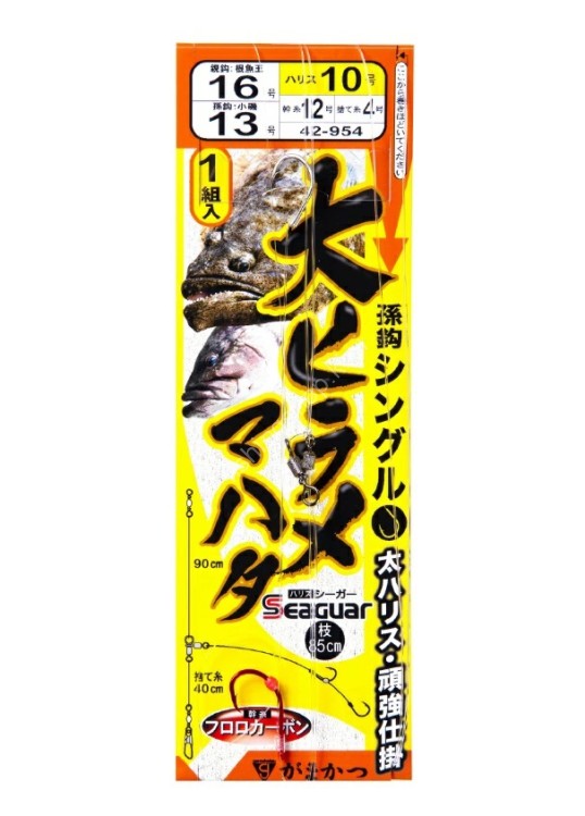 GAMAKATSU 42954 Large Flounder And Makhata Trick Single 16-12