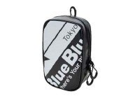 BLUE BLUE Tarpaulin Pouch #Logotype/Black