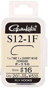 GAMAKATSU S12-1F [Black] #16 (20pcs)