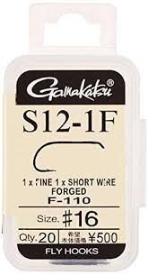 GAMAKATSU S12-1F [Black] #16 (20pcs)