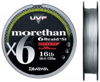 DAIWA UVF Morethan 6Braid +Si [Carbon Gray] 150m #1 (20lb)