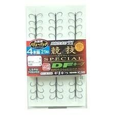 GAMAKATSU T1 KyougiSP DF 4 anchors [Nano Smooth Coat] #6.5 Value Pack (21pcs)