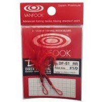VANFOOK Drift Hook DF-61 [Red&Red] #1/0 (2pcs)