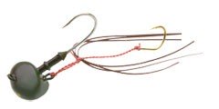ECOGEAR Oval Tenya L Hook No.4 (14g) T06 Olive Green
