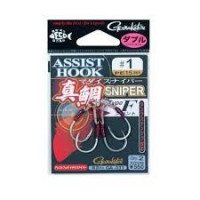 GAMAKATSU Assist Hook Red Snapper Type F [Silver] #1 (2pcs)