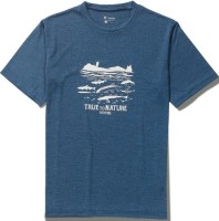 TIEMCO Foxfire TS EX Stretch Fish Tee S/S (Blue) S