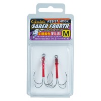 GAMAKATSU Assist Hook Saber Force Single Normal [Silver] #3/0 L (2pcs)