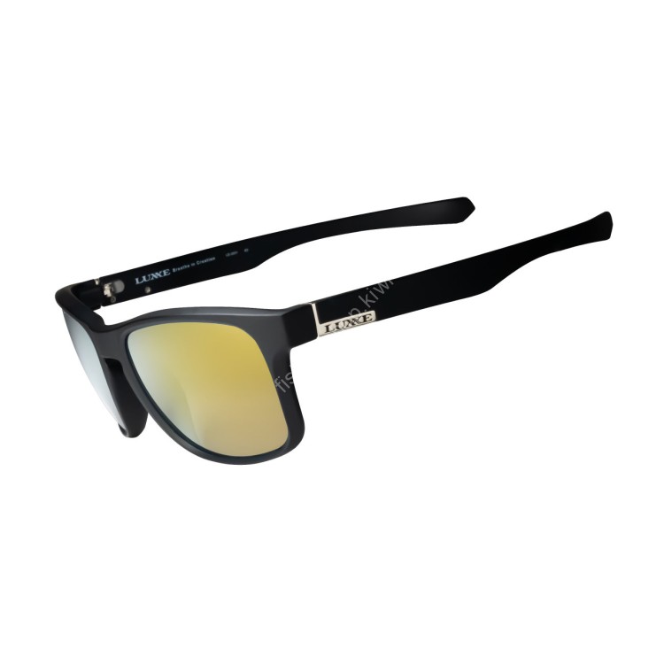 GAMAKATSU LE3001-1 Spekkis Sunglasses MB #2 Matte Black Dark Brown/Gold Mirror