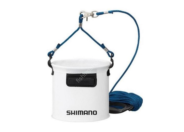 SHIMANO Water Bucket 19cm BK-053Q #White SHIMANO Water Bucket 19cm BK-053Q #White