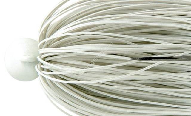 DEPS RR Jig Head 4.0g Fine Rubber Skirt #10 White