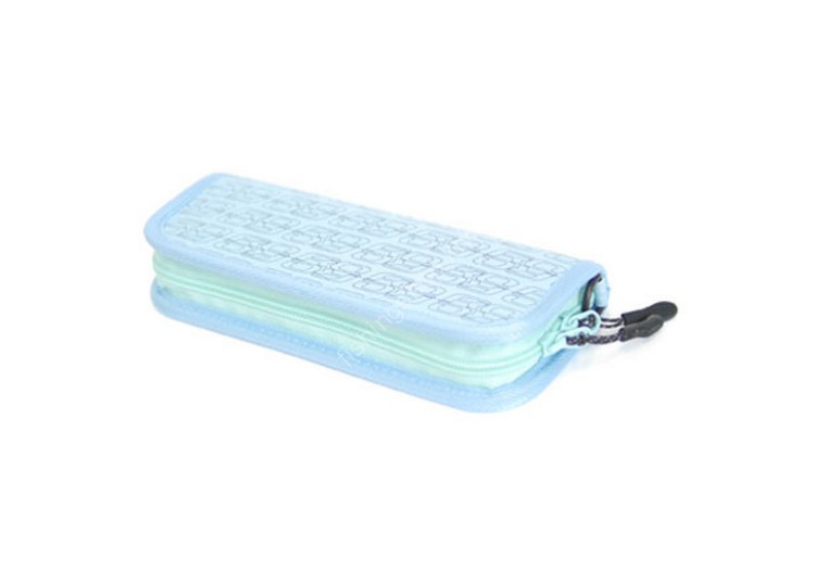 RODIO CRAFT Carbon Wallet Medium #07 Ice Blue/RCxRC Black Logo