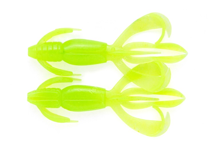 KEITECH Crazy Flapper 2.4'' #026 Clear Chartreuse Glow